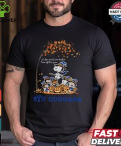 Peanuts Characters BYU Cougars Halloweens It’s The Most Wonderful Time Of The Year Shirt