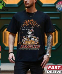 Peanuts Characters Boston College Eagles Halloweens It’s The Most Wonderful Time Of The Year Shirt