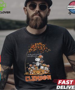 Peanuts Characters Clemson Tigers Halloweens It’s The Most Wonderful Time Of The Year Shirt