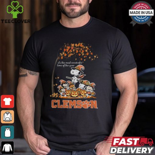 Peanuts Characters Clemson Tigers Halloweens It’s The Most Wonderful Time Of The Year Shirt