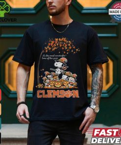 Peanuts Characters Clemson Tigers Halloweens It’s The Most Wonderful Time Of The Year Shirt