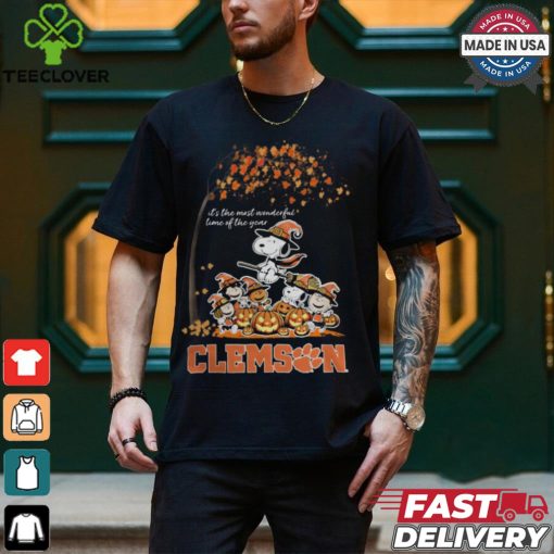Peanuts Characters Clemson Tigers Halloweens It’s The Most Wonderful Time Of The Year Shirt