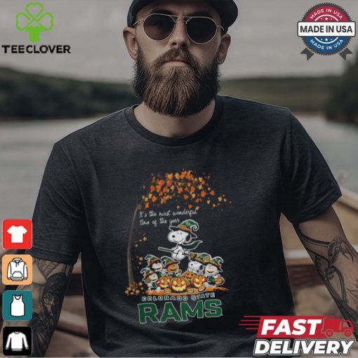 Peanuts Characters Colorado State Rams Halloweens It’s The Most Wonderful Time Of The Year Shirt