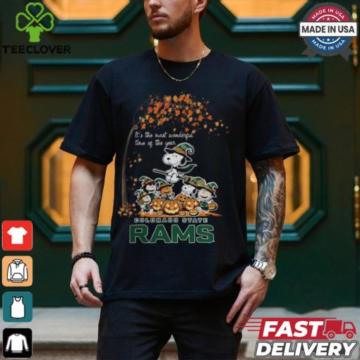 Peanuts Characters Colorado State Rams Halloweens It’s The Most Wonderful Time Of The Year Shirt
