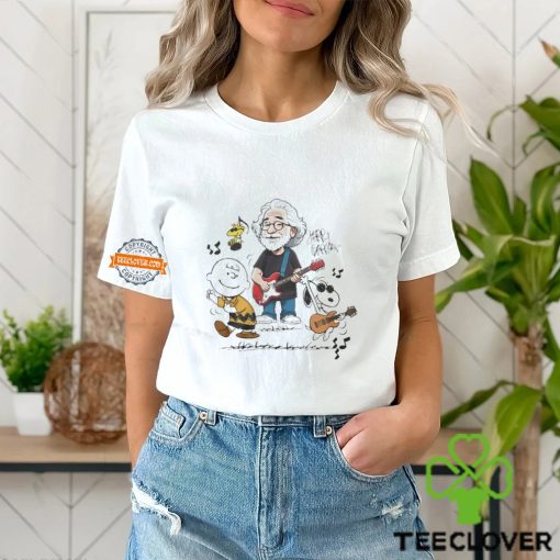Peanuts Characters Dancing X Jerry Garcia Shirt