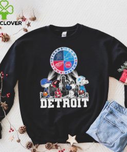 Peanuts Characters Detroit Sports Teams City Walking Shirt 4 Peanuts Characters Detroit Sports Teams City Walking Shirt
