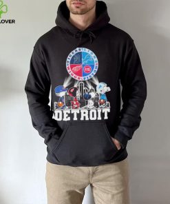 Peanuts Characters Detroit Sports Teams City Walking Shirt 5 Peanuts Characters Detroit Sports Teams City Walking Shirt