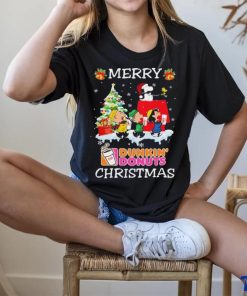 Peanuts Characters Dunkin’ Donuts Merry Christmas Shirt