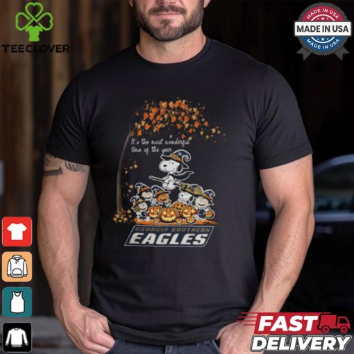 Peanuts Characters Georgia Southern Eagles Halloweens It’s The Most Wonderful Time Of The Year Shirt