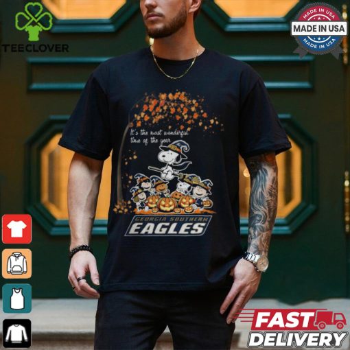 Peanuts Characters Georgia Southern Eagles Halloweens It’s The Most Wonderful Time Of The Year Shirt