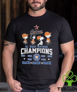 Peanuts Characters Houston Astros AL West Division Champions Back To Back To Back Shirt