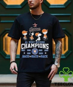 Peanuts Characters Houston Astros AL West Division Champions Back To Back To Back Shirt