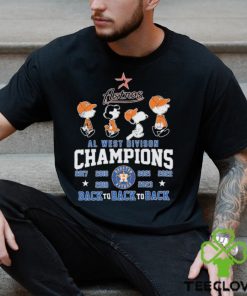 Peanuts Characters Houston Astros AL West Division Champions Back To Back To Back Shirt