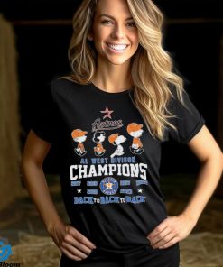 Peanuts Characters Houston Astros AL West Division Champions Back To Back To Back Shirt