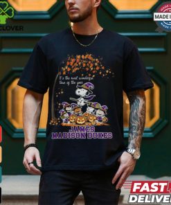 Peanuts Characters James Madison Dukes Halloweens It’s The Most Wonderful Time Of The Year Shirt