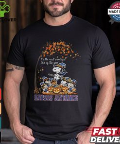 Peanuts Characters Kansas Jayhawks Halloweens It’s The Most Wonderful Time Of The Year Shirt