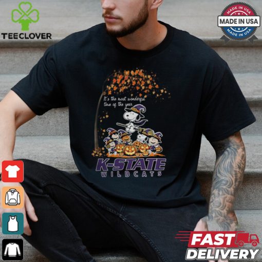 Peanuts Characters Kansas State Wildcats Halloweens It’s The Most Wonderful Time Of The Year Shirt