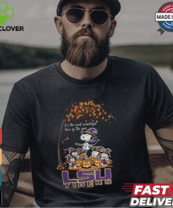 Peanuts Characters LSU Tigers Halloweens It’s The Most Wonderful Time Of The Year Shirt
