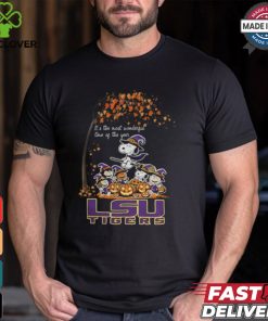 Peanuts Characters LSU Tigers Halloweens It’s The Most Wonderful Time Of The Year Shirt