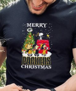 Peanuts Characters Merry Green Bay Packers Christmas Shirt