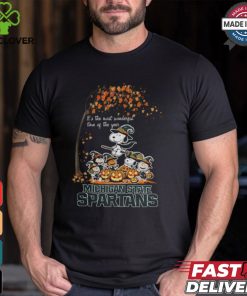 Peanuts Characters Michigan State Spartans Halloweens It’s The Most Wonderful Time Of The Year Shirt