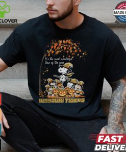 Peanuts Characters Missouri Tigers Halloweens It’s The Most Wonderful Time Of The Year Shirt