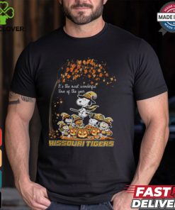 Peanuts Characters Missouri Tigers Halloweens It’s The Most Wonderful Time Of The Year Shirt