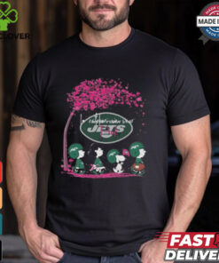 Peanuts Characters New York Jets In October We Wear Pink 2024 Shirt