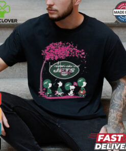 Peanuts Characters New York Jets In October We Wear Pink 2024 Shirt