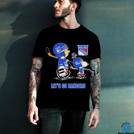 Peanuts Characters New York Rangers Lets Go Rangers 2024 Shirt