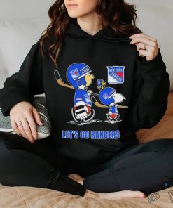 Peanuts Characters New York Rangers Lets Go Rangers 2024 Shirt