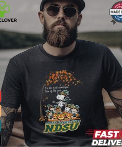 Peanuts Characters North Dakota State Bison Halloweens It’s The Most Wonderful Time Of The Year Shirt