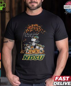 Peanuts Characters North Dakota State Bison Halloweens It’s The Most Wonderful Time Of The Year Shirt