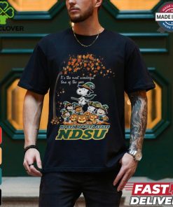 Peanuts Characters North Dakota State Bison Halloweens It’s The Most Wonderful Time Of The Year Shirt
