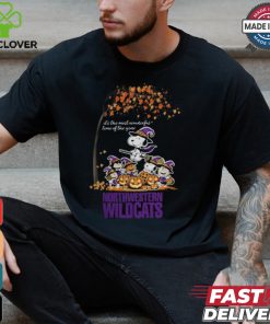 Peanuts Characters Northwestern Wildcats Halloweens It’s The Most Wonderful Time Of The Year Shirt