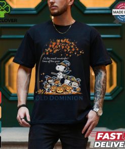 Peanuts Characters Old Dominion Monarchs Halloweens It’s The Most Wonderful Time Of The Year Shirt