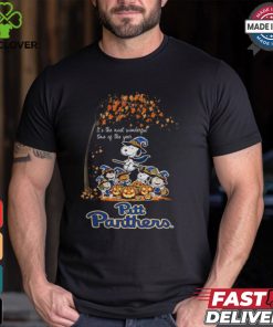 Peanuts Characters Pitt Panthers Halloweens It’s The Most Wonderful Time Of The Year Shirt