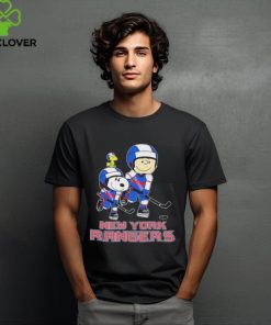 Peanuts Characters Play Hockey New York Rangers Shirt