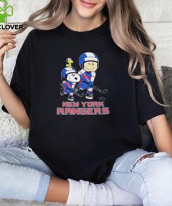 Peanuts Characters Play Hockey New York Rangers Shirt