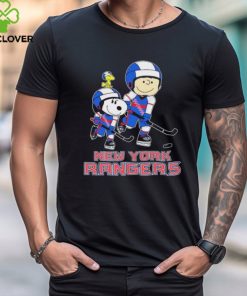 Peanuts Characters Play Hockey New York Rangers Shirt