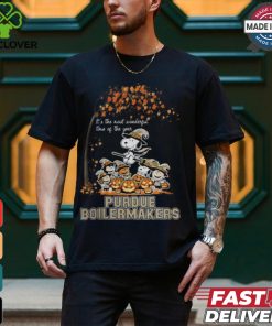 Peanuts Characters Purdue Boilermakers Halloweens It’s The Most Wonderful Time Of The Year Shirt