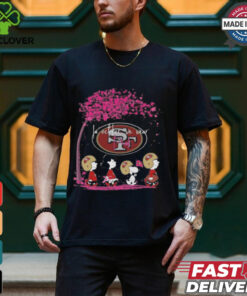 Peanuts Characters San Francisco 49ers In October We Wear Pink 2024 Shirt