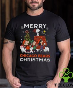 Peanuts Characters Snoopy Merry Chicago Bears Christmas shirt