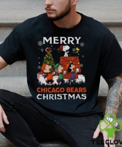 Peanuts Characters Snoopy Merry Chicago Bears Christmas shirt 2 Peanuts Characters Snoopy Merry Chicago Bears Christmas shirt