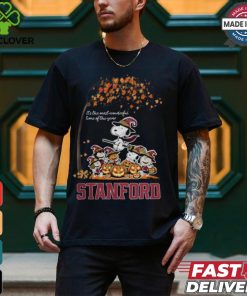 Peanuts Characters Stanford Cardinal Halloweens It’s The Most Wonderful Time Of The Year Shirt