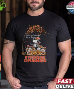 Peanuts Characters Syracuse Orange Halloweens It’s The Most Wonderful Time Of The Year Shirt