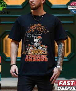 Peanuts Characters Syracuse Orange Halloweens It’s The Most Wonderful Time Of The Year Shirt