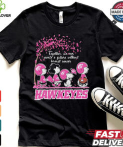 Peanuts Characters Together, We Can Create A Future Without Breast Cancer Iowa Hawkeyes Shirt