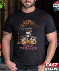 Peanuts Characters Troy Trojans Halloweens It’s The Most Wonderful Time Of The Year Shirt