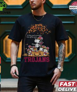 Peanuts Characters Usc Trojans Halloweens It’s The Most Wonderful Time Of The Year Shirt